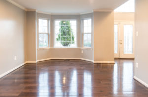 living room after roofing bowie roof |